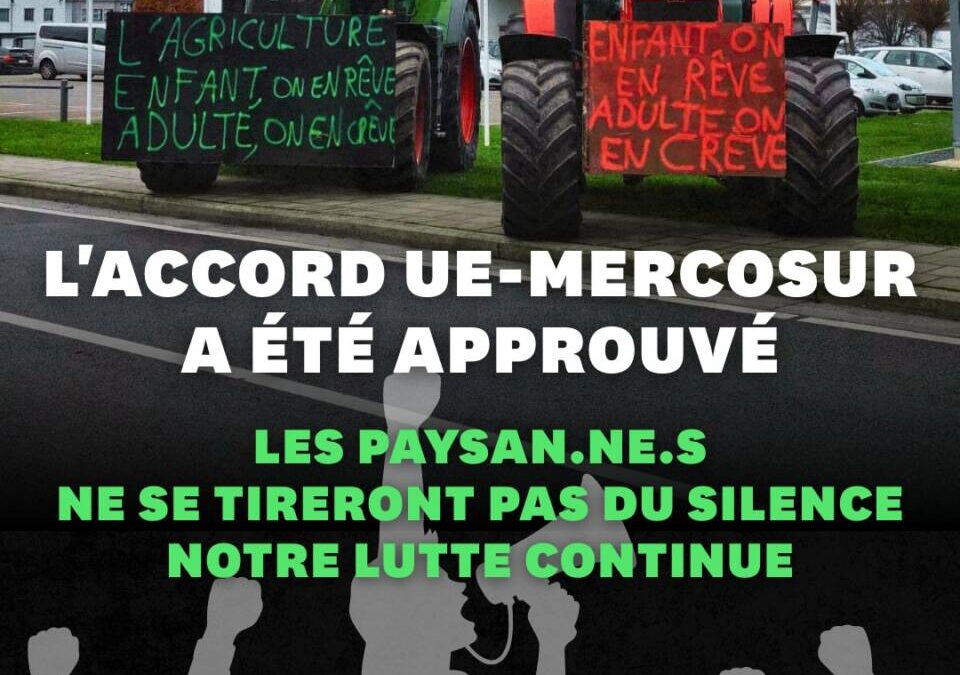 Feu vert des pays de l&rsquo;UE à l&rsquo;accord de libre-échange UE- Mercosur !